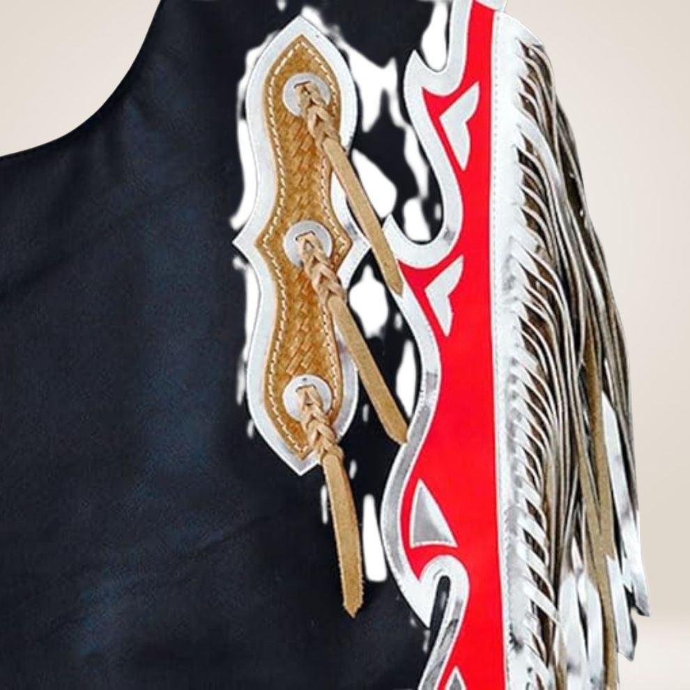 Decorative earring with intricate designs on a black background