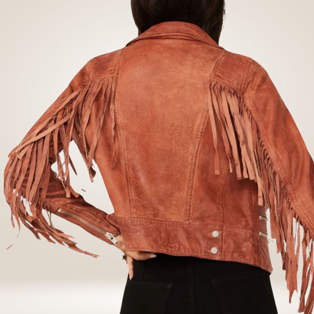 German Trachten Women's Western Jacket with Fringes