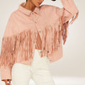 Oktoberfest Pink Western Style Jacket for Women Side