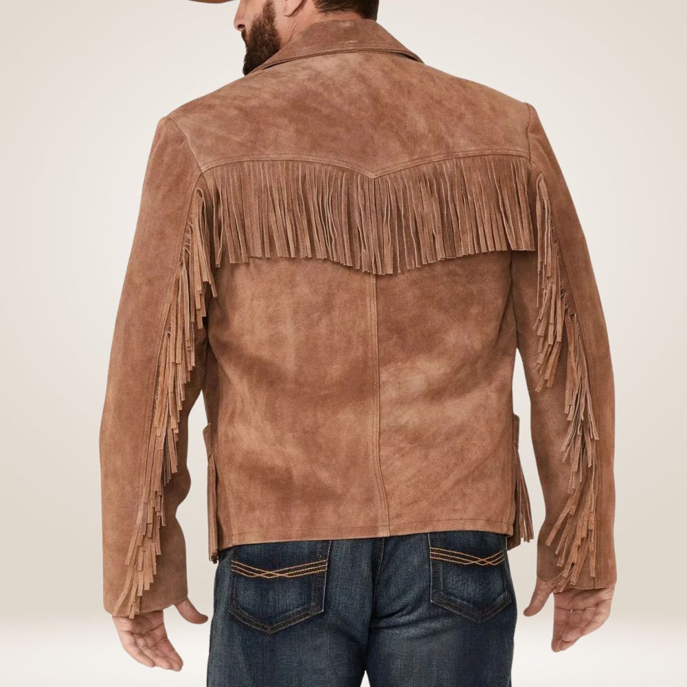 Light Brown Suede Leather Jacket