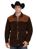 Two Tone Suede Trucker Jacket