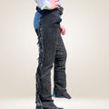 Classic Black Suede Leather Chaps with Fringe Other