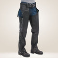 Men's Distressed Leather Fringe Chaps Other