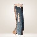 Men's Blue Suede Leather Chaps Side