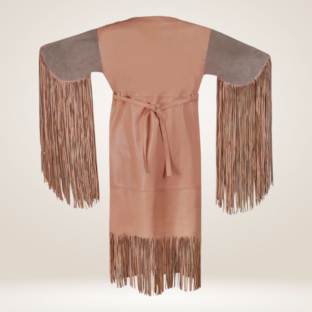 Powwow Leather Dress Back