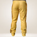 Yellow Leather Pants with Fringe Back 